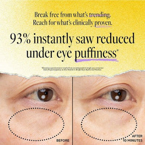 derma e Vitamin C Bright Eyes Hydro Gel Patches 60ct - New
