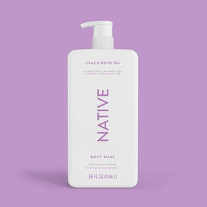 Native Body Wash Lilac & White Tea  36 fl oz - Imperfect Container