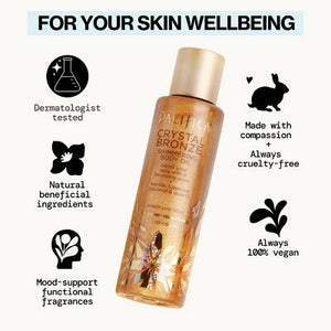 Pacifica Shimmering Body Oil Crystal Bronze 4 fl oz - Imperfect Container