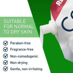 CeraVe Hydrating Face Wash with Hyaluronic Acid and Glycerin Refill 16 fl oz - New