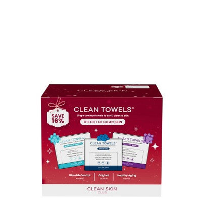 Clean Skin Club Towels Holiday Gift Set