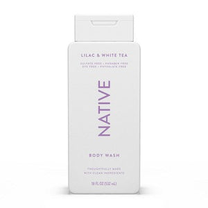 Native Body Wash for Women &  Men Lilac & White Tea Sulfate Free 18 fl oz - New