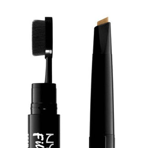 NYX Professional Makeup Fill & Fluff Eyebrow Pomade Pencil Taupe 0.007oz - Imperfect Box