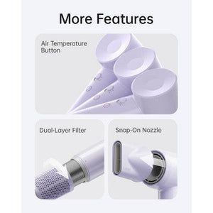 Laifen SE Lite Hair Dryer Purple 1400 Watts - Imperfect Box