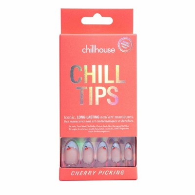Chillhouse Chill Tips Press-On Fake Nails Cherry Picking 24ct - New