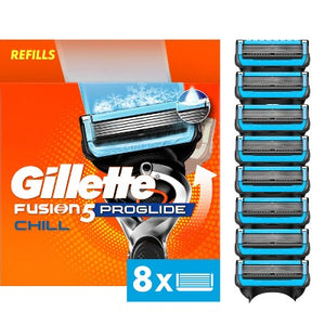 Gillette ProGlide Chill Razor Refills for Men 8 Blade Refills - New