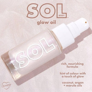 SOL Body x ColourPop Body Glitter Glow Oil Mini Moonstone 0.88 fl oz - Imperfect Box