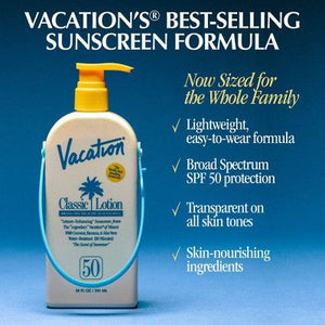 Vacation Classic Lotion Sunscreen SPF 50 20 fl oz - Imperfect Container