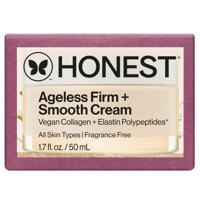 Honest Beauty Ageless Firm and Smooth Cream with Vegan Collagen and Hyaluronic Acid 1.7 fl oz - Imperfect Box