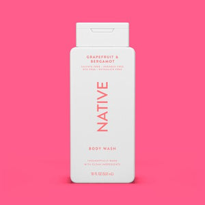 Native Body Wash for Women & Men Grapefruit & Bergamo Sulfate Free 18 fl oz - Imperfect Container
