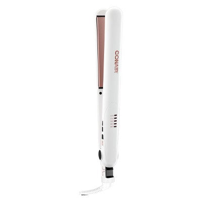 Conair Double Ceramic 1" Flat Iron White - Imperfect Box