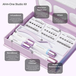 Falscara Studio The Artist Kit Lash Extension Kit Delicate Lash Clusters 57ct - Imperfect Box