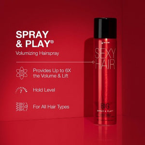 Sexy Hair Spray and Play Hairspray  10oz - Imperfect Container