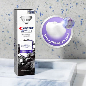 Crest 3D Whitening Therapy Charcoal Toothpaste 4.6oz/2pk - Imperfect Box