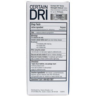 Certain Dri Extra Strength Solid Antiperspirant Powder Fresh 1.7 oz
