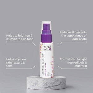 Spa Sciences Vitamin C Serum Brightening Facial Serum 1 fl oz - New
