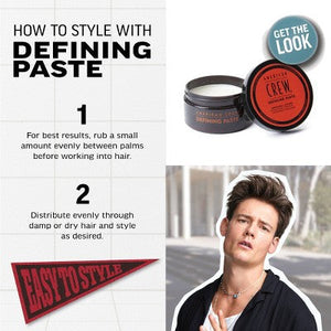 American Crew Men's Medium Hold and Low Shine Hair Defining Hair Gel Paste 3oz - Imperfect Container