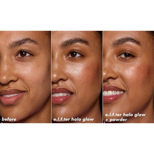 e.l.f. Halo Glow Powder Filter Foundation Tan Warm 0.35oz - Imperfect Box