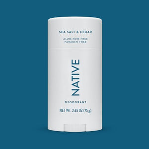 Native Solid Deodorant for Men & Women Sea Salt & Cedar Aluminum-Free 2.65oz - Imperfect Container