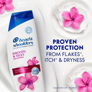 Head & Shoulders Smooth & Silky Paraben Free Shampoo and Conditioner Dual Pack 23.1 fl oz/2ct - Missing Box