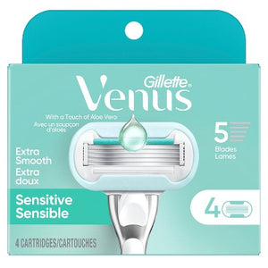 Venus Deluxe Smooth Sensitive Women & Razor Blade Refills 4ct - Missing Box