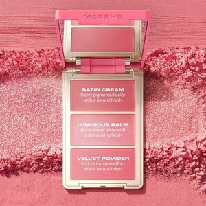 Morphe Cheek Thrills Multi-Finish Face Trio Apres-Ski 10.8g - Imperfect Box
