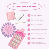 Olive & June Press-On Nails Floral Pack Floral Tip/Floral Doodle 64ct/2pk - New