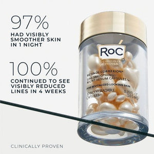 RoC Retinol Capsules Anti-Aging Night Retinol Face Serum Treatment 30ct/0.35 fl oz - Imperfect Box