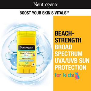 Neutrogena Beach Defense Water Resistant Kids Sunscreen Stick SPF50 - 1.5oz