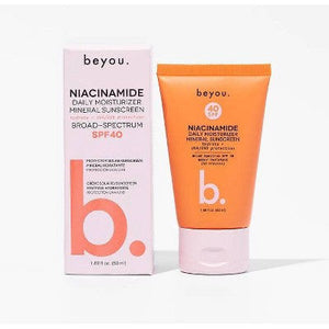 Beyou. Hydrating Niacinamide Daily Moisturizer Mineral Face Sunscreen SPF 40 1.69 fl oz - New
