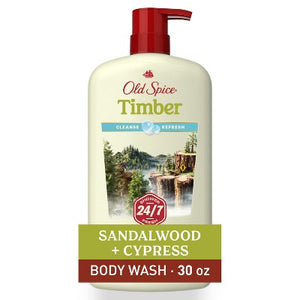 Old Spice Men's Body Wash Timber with Sandalwood 30 fl oz - Imperfect Container
