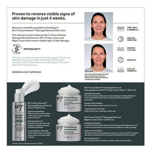 No7 Future Renew Damage Reversal Skincare System Kit 3ct - Imperfect Box