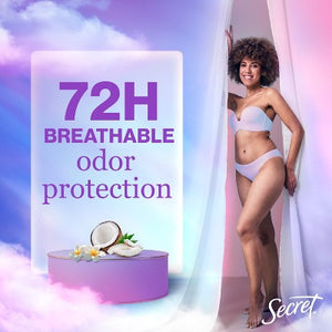 Secret Fresh Clear Gel Antiperspirant & Deodorant Coconut Scent 2.6oz - New