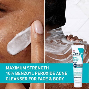 CeraVe Acne Control Foaming Face Cleanser 10% BPO 5 fl oz - Imperfect Box