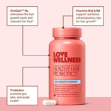 Love Wellness Healthy Hair Probiotics for Fuller and Shinier Hair 30ct - New
