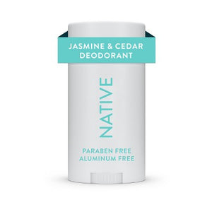 Native Solid Deodorant for Women & Men Jasmine & Cedar  Aluminum-Free 2.65oz  - New