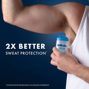 Gillette 72 Hours Sweat Protection Clear Gel Antiperspirant & Deodorant for Men Cool Wave 2.6oz - Imperfect Box