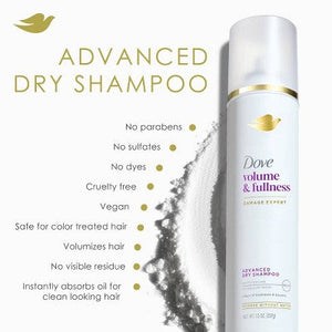 Dove Beauty Refresh + Care Volume & Fullness Dry Shampoo 7.3oz - Imperfect Container