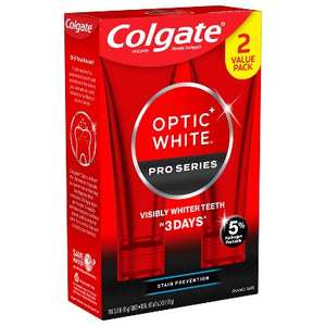 Colgate Pro Series Stain Prevention Hydrogen Peroxide Toothpaste 3oz/2pk - Missing Box