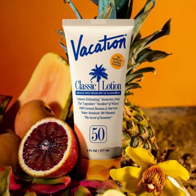 Vacation Classic Sunscreen Lotion SPF 50 6 fl oz - Imperfect Container