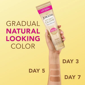 Jergens Natural Glow Daily Moisturizer + Self Tanner Fair to Medium 10 fl oz - New