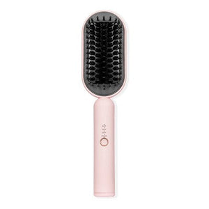 L'ange Hair Mane Pass 2-In-1 Heated Straightening Brush Blush - Imperfect Box