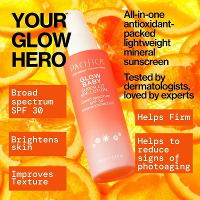Pacifica Glow Baby Super Glow Face Lotion SPF 30 1.7 fl oz - Missing Box