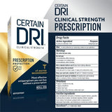 Certain Dri Prescription Strength Clinical Anti-Perspirant Roll- On 1.2Oz - New