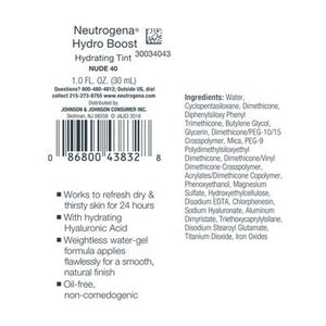 Neutrogena Hydro Boost Hydrating Tint Liquid Foundation 40 Nude - Imperfect Container