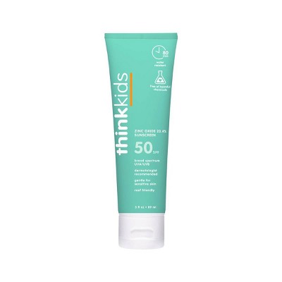 Thinksport Kids Mineral Sunscreen Lotion SPF 50 3 fl oz - Imperfect Container