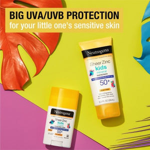 Neutrogena Sheer Zinc Kids Sunscreen Lotion SPF 50 3 fl oz - New