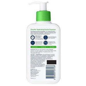 CeraVe Hydrating Face Wash with Hyaluronic Acid and Glycerin 8 fl oz - New