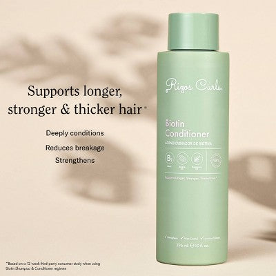 Rizos Curls Biotin Conditioner 10 fl oz - Imperfect Container