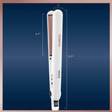 Conair Double Ceramic 1" Flat Iron White - Imperfect Box
